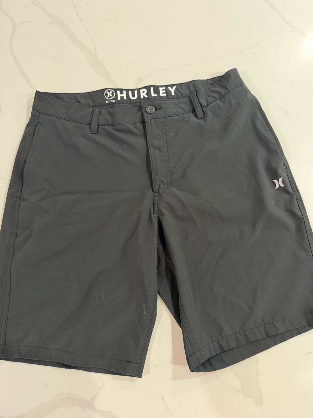 Hurley Men’s Black Athletic Hybrid Shorts